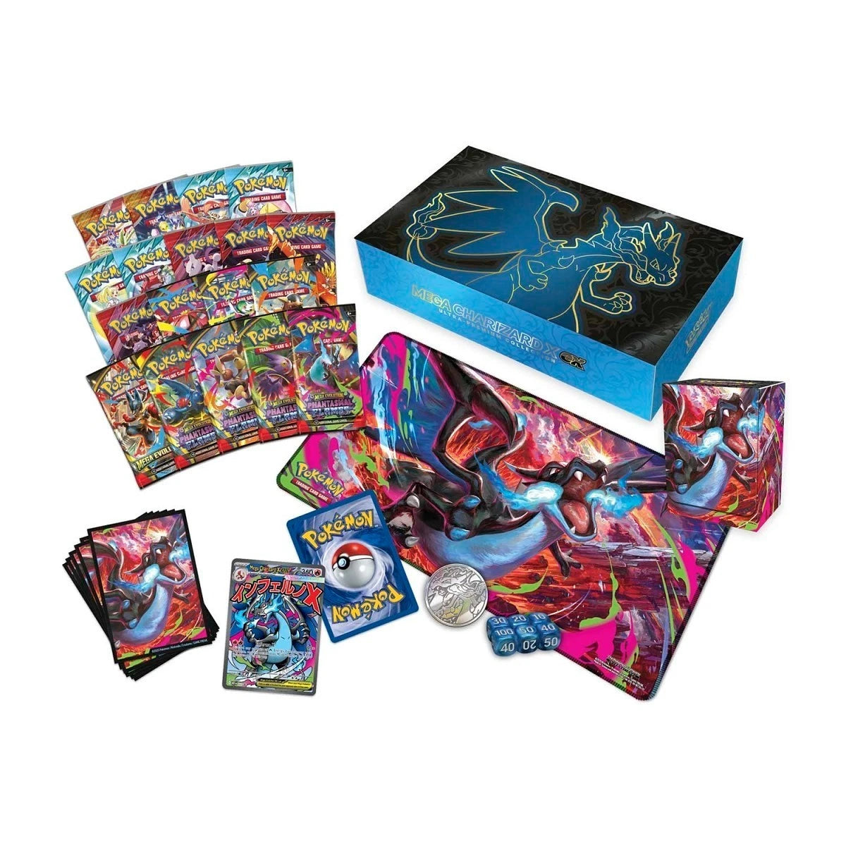 Colección de caja ultra premium MEGA Charizard Ex de Pokémon TCG