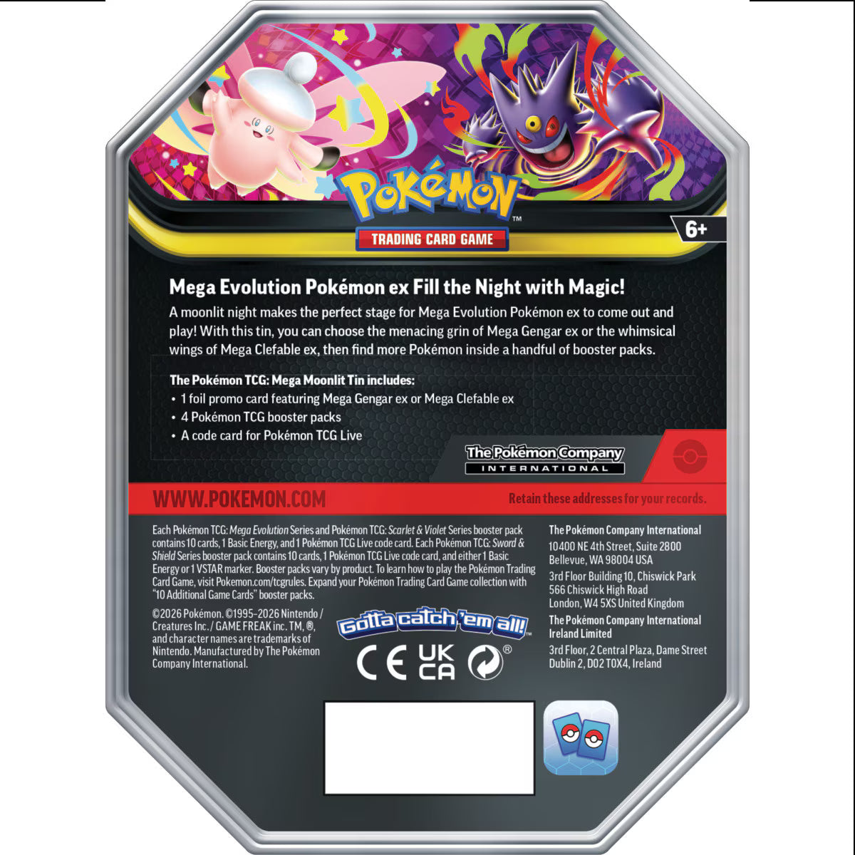 Pokemon TCG - Lata Mega Luz Lunar PREVENTA 05/06/2026