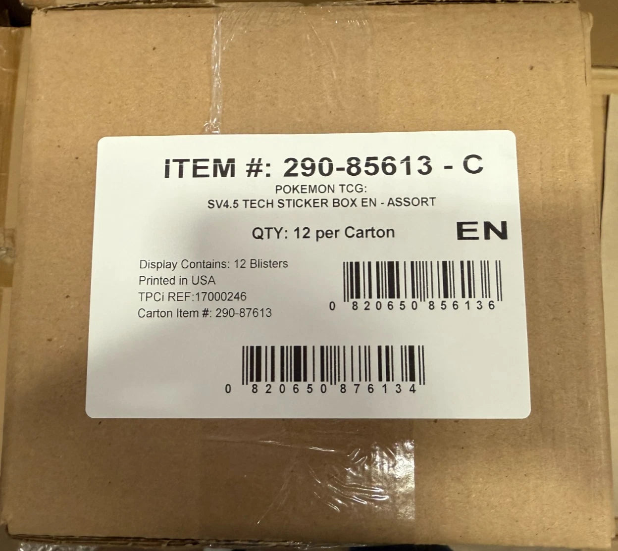 Pokémon Paldean Fates Tech Sticker Collection