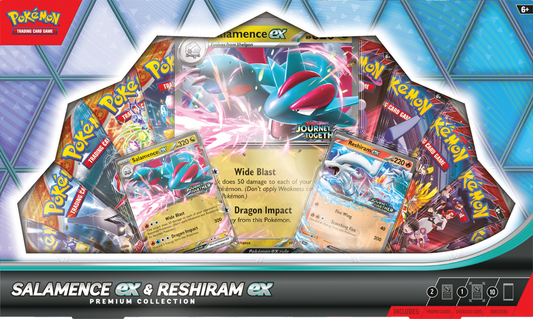 Colección Pokémon Salamence y Reshiram Ex Premium Box