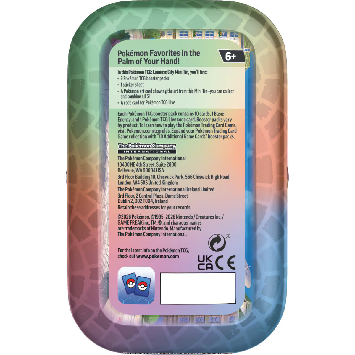 Pokémon TCG - Mini Lata Ciudad Luminal ¡Pre-venta 22/05/2026!