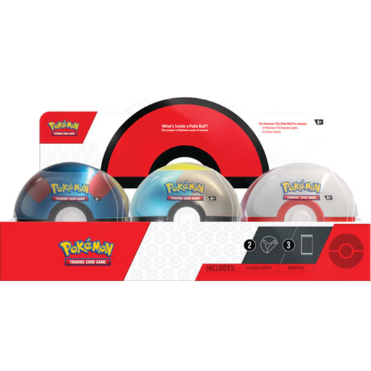 Pokémon TCG - Exhibidor de Colección Lata Poké Ball 2024 Q4 (6 unidades)