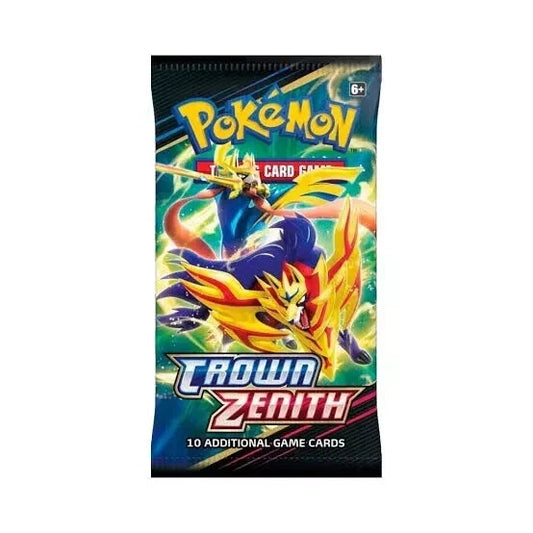 Paquete de refuerzo sellado de la colección Crown Zenith de Pokémon TCG
